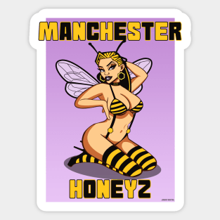 Manchester honeyz, Manchester bee, Manchester girl Sticker